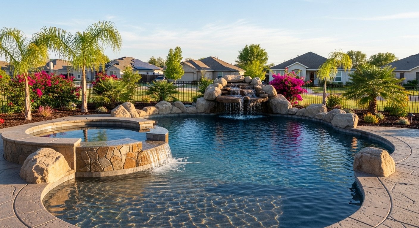 Custom pool design and installation in Turlock, CA